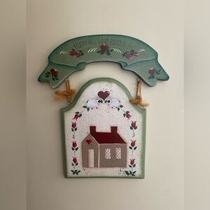 Charming Green and Red Home Farmhouse Wall Decor